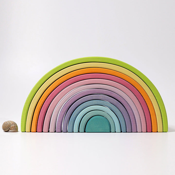 Grimm's Pastelowa 12-elementowa tęcza zabawka Montessori