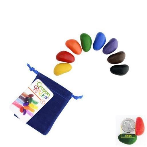 Crayon Rocks Kredki woskowe w aksamitnym woreczku 8 kolorów