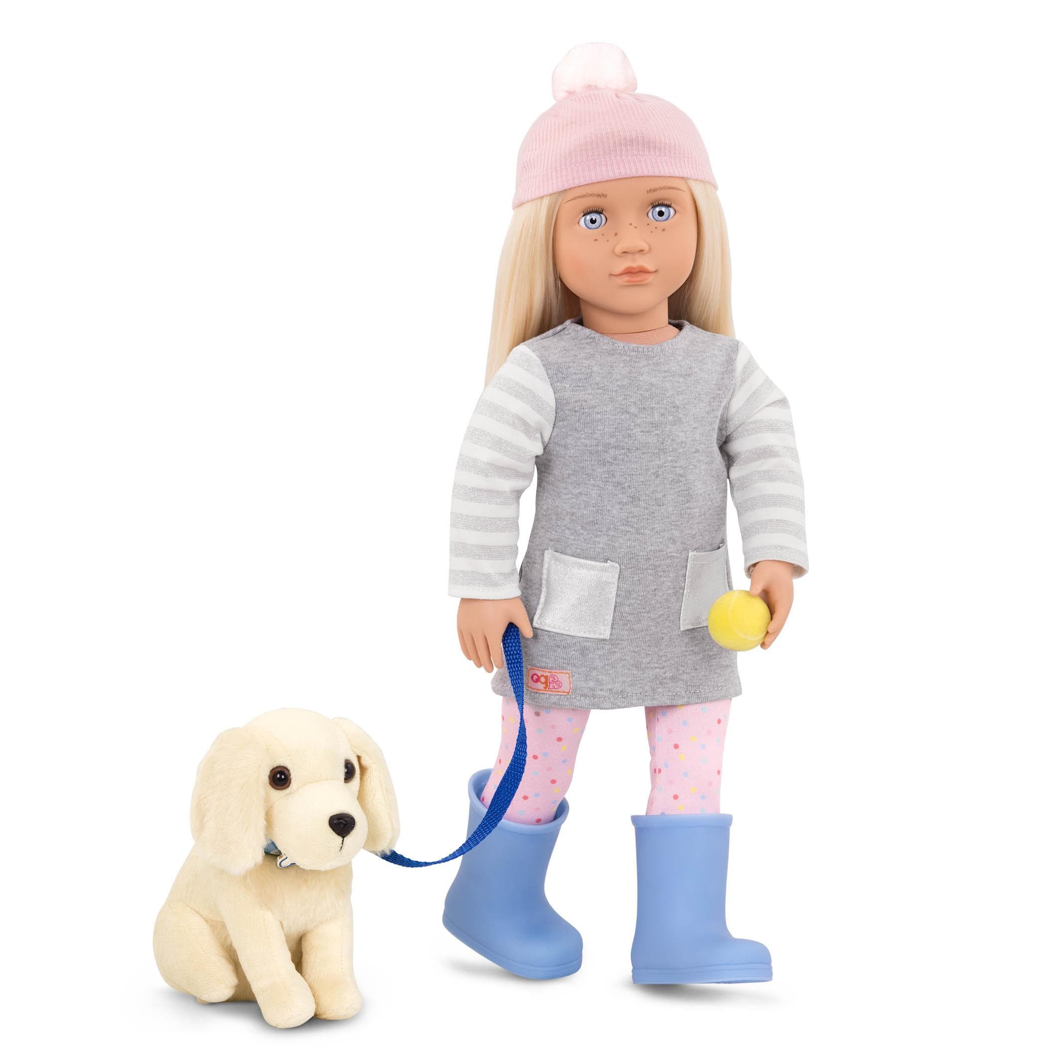 Our Generation Lalka MEAGAN 46cm ze szczeniakiem rasy Golden Retriver - 4kidspoint.pl