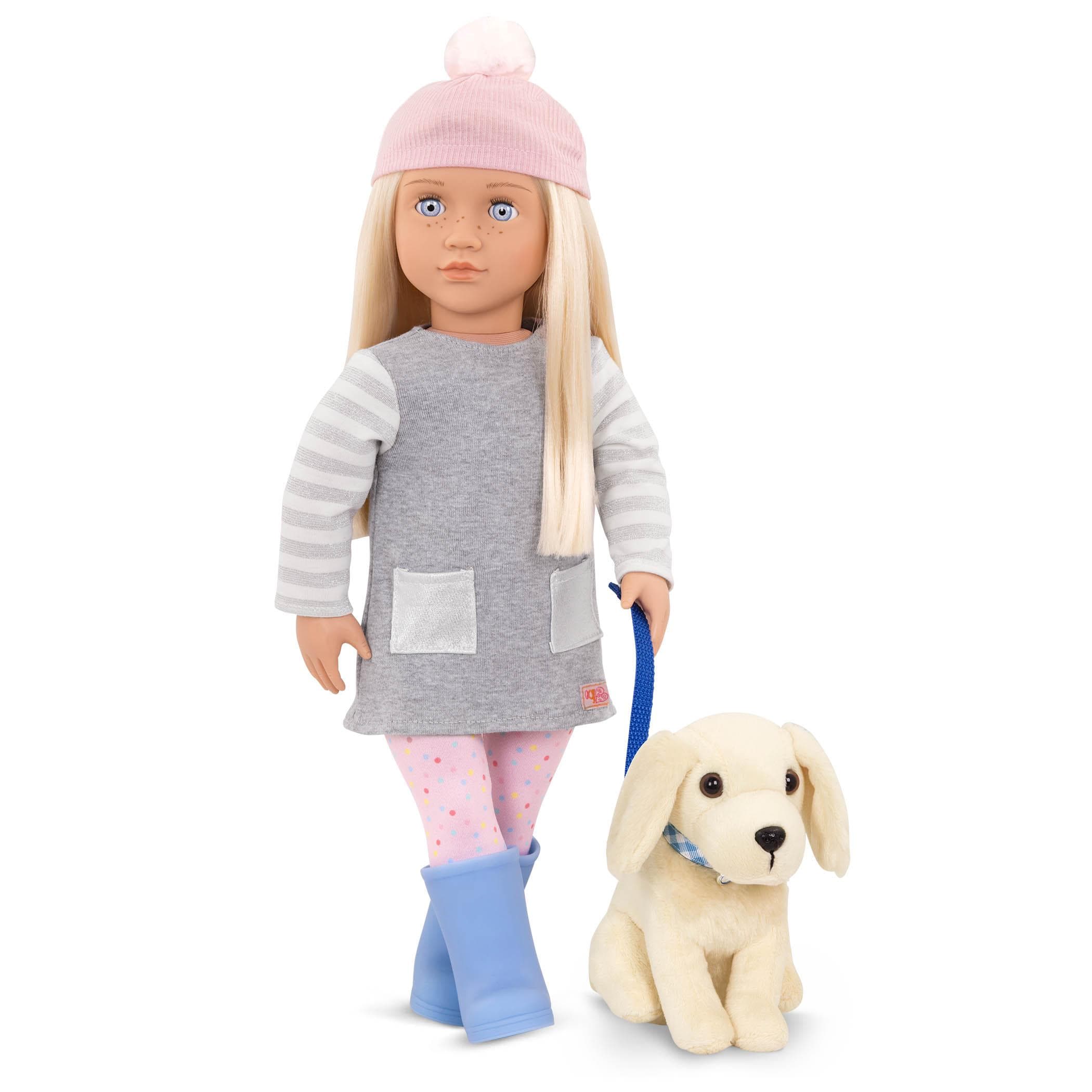 Our Generation Lalka MEAGAN 46cm ze szczeniakiem rasy Golden Retriver - 4kidspoint.pl