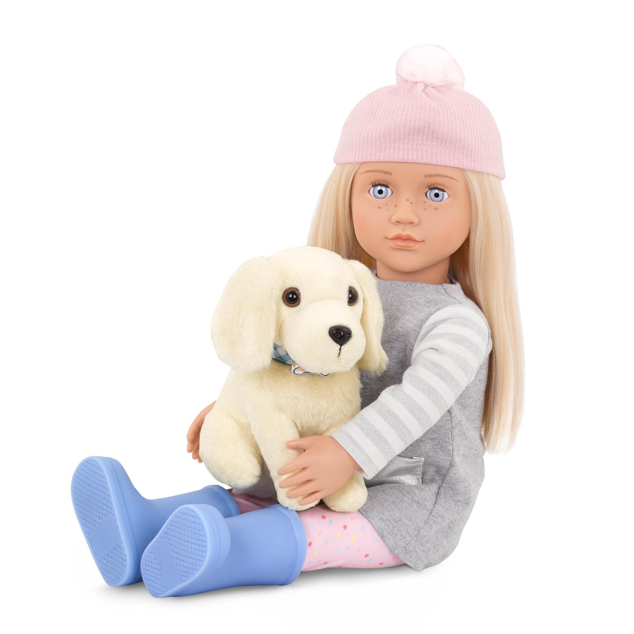 Our Generation Lalka MEAGAN 46cm ze szczeniakiem rasy Golden Retriver - 4kidspoint.pl