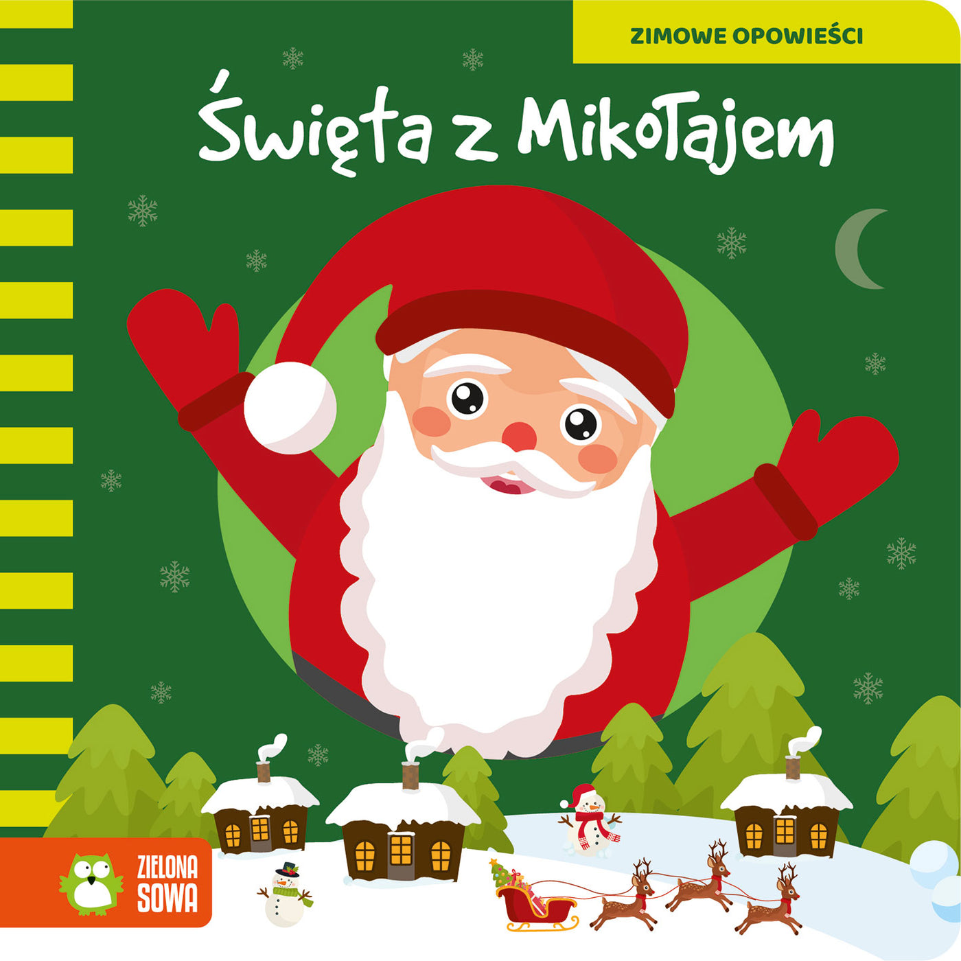 Zielona Sowa Książka dla dzieci Zimowe opowieści Święta z Mikołajem