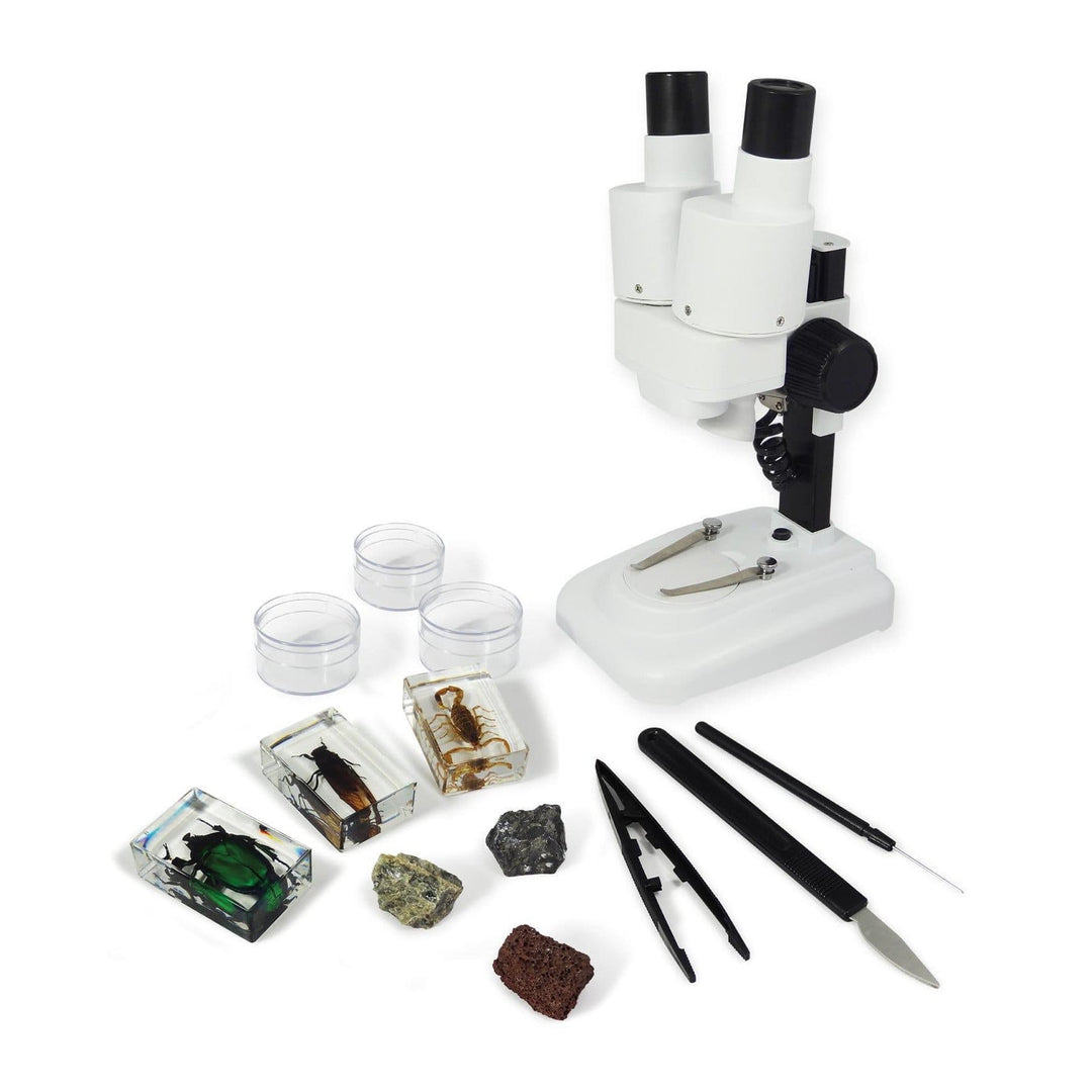 Buki Mikroskop dla dzieci dwuokularowy 40 doświadczeń
