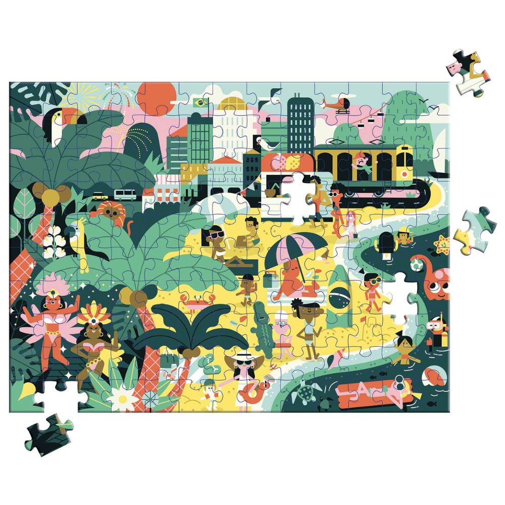 Auzou Puzzle dla dzieci Bom dia Rio De Janeiro 130 el.