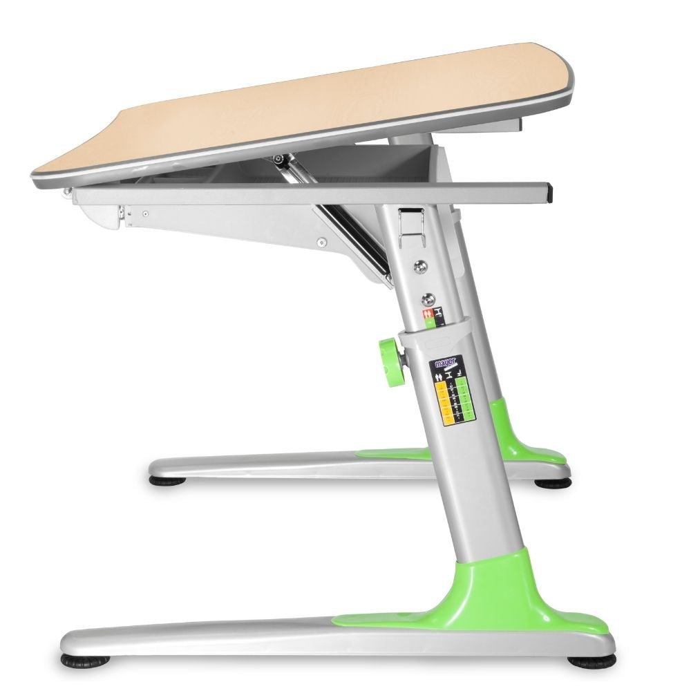 Mayer Biurko ergonomiczne rosnące razem z dzieckiem naturalne zielone Junior