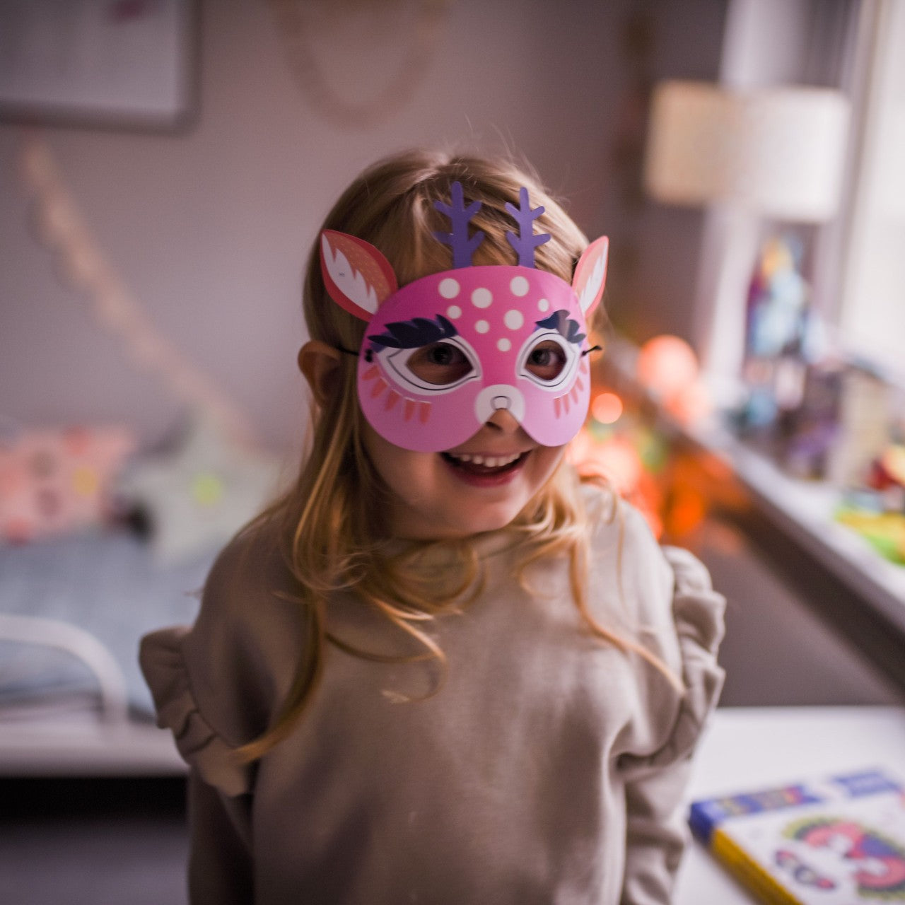 Auzou Zestaw kreatywny Maska do zrobienia dla dzieci 8 szt. Zwierzątka