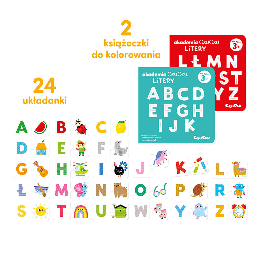 Czuczu Nauka literek Akademia Czuczu Litery