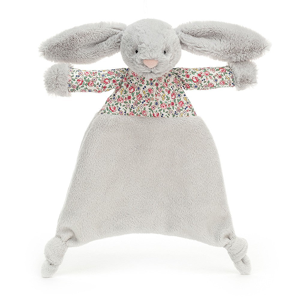 Jellycat Przytulanka kocyk Królik Silver Bunny Comforter - 4kidspoint.pl