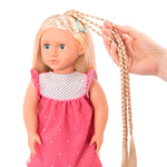 OurGeneration Lalka Hayley 46cm z regulowanymi włosami do stylizacji - 4kidspoint.pl
