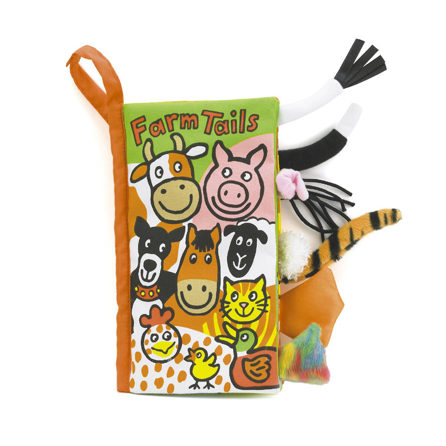 Jellycat Książeczka sensoryczna z ogonkami Farma
