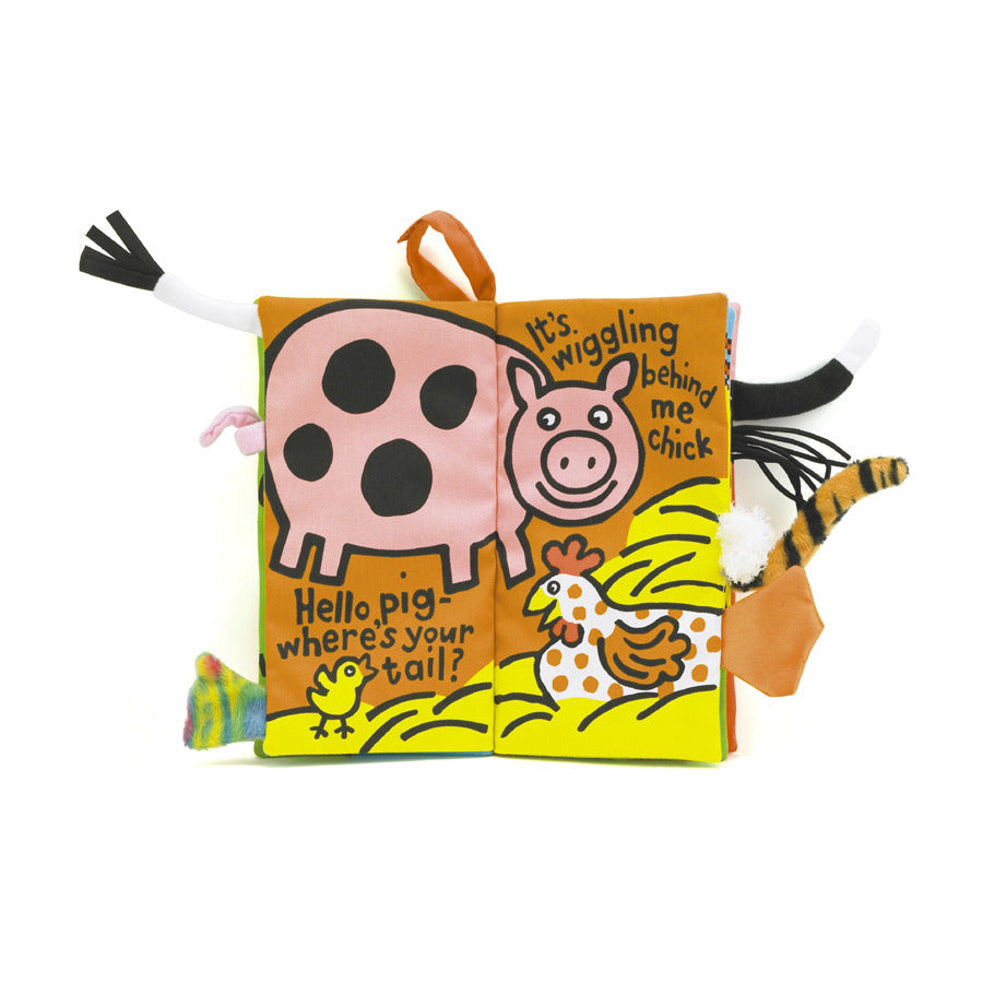 Jellycat Książeczka sensoryczna z ogonkami Farma