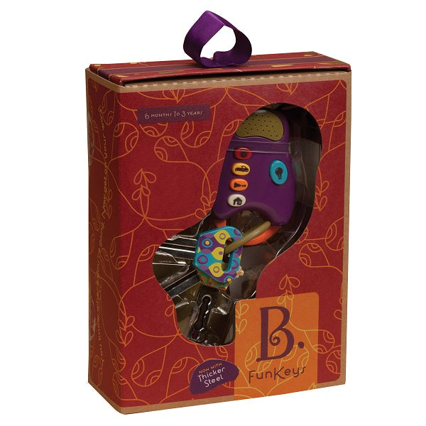 B. Toys Interaktywny zestaw kluczy do auta czerwony