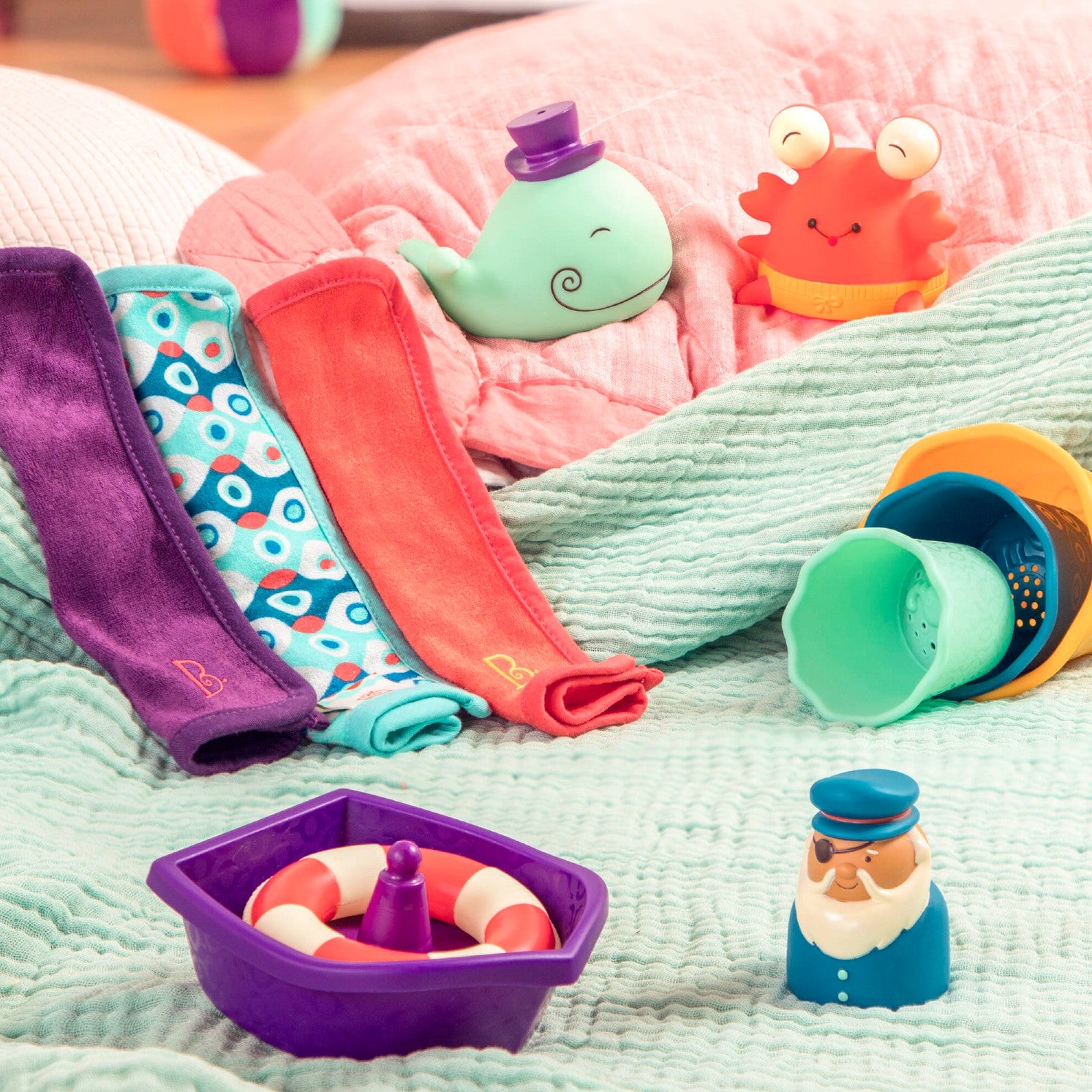 B.Toys Zestaw do kąpieli dla niemowląt Wee B. Splashy