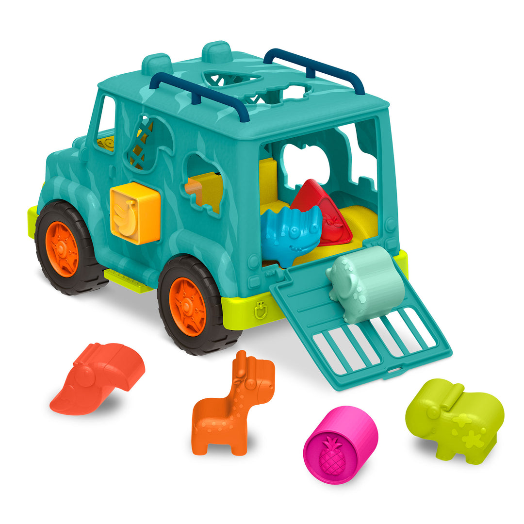 B.Toys Autko dla dziecka Sorter Ciężarówka Ratunkowa dla zwierząt