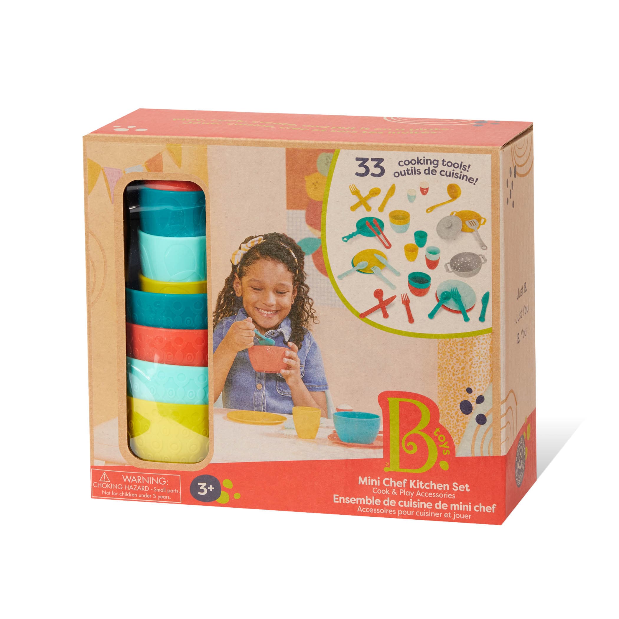 B.Toys Mini Chef Kitchen Set zastawa stołowa i akcesoria kuchenne 3+ - 4kidspoint.pl