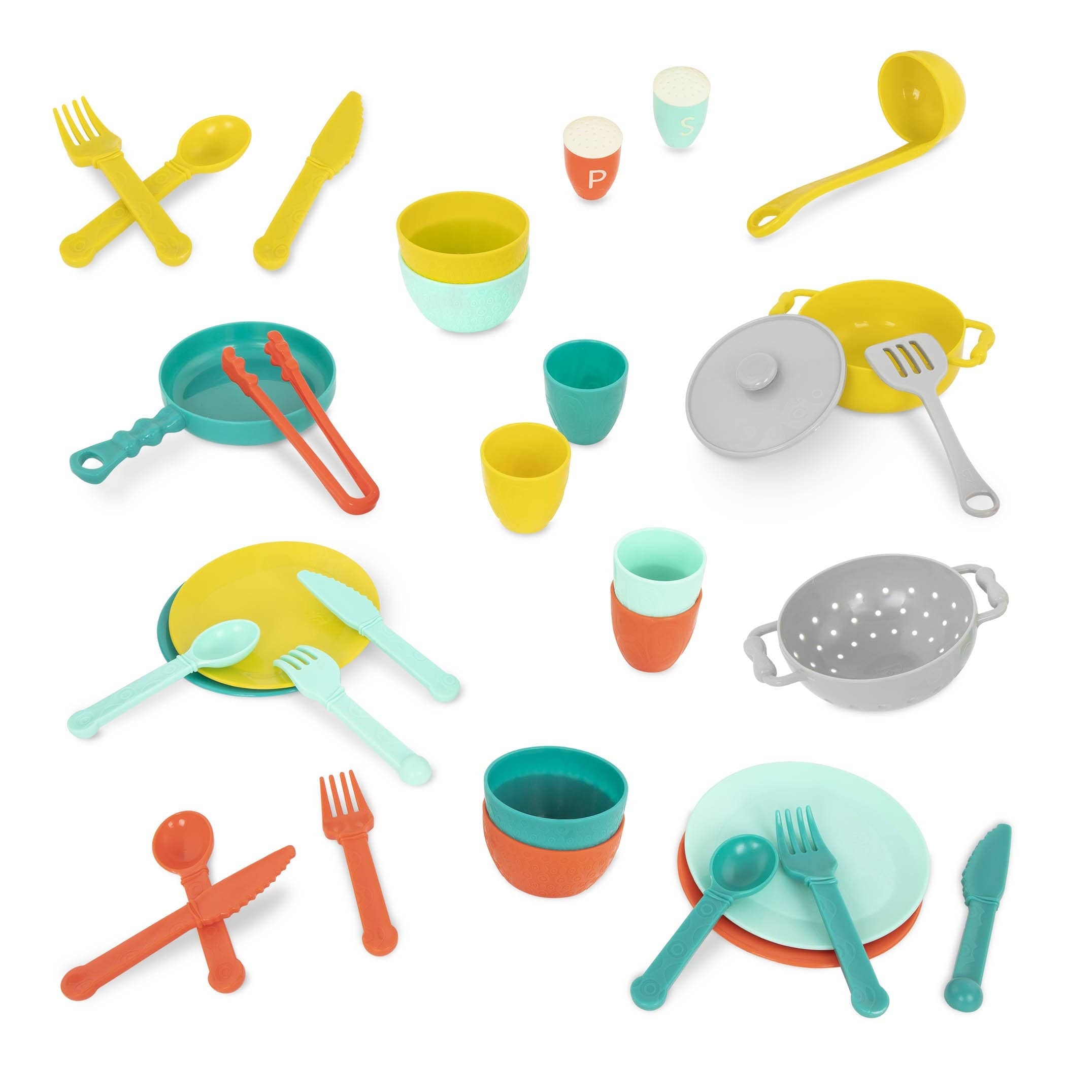 B.Toys Mini Chef Kitchen Set zastawa stołowa i akcesoria kuchenne 3+ - 4kidspoint.pl