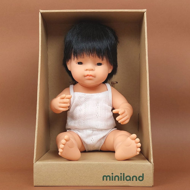 Miniland Lalka chłopiec Azjata 38cm Doll