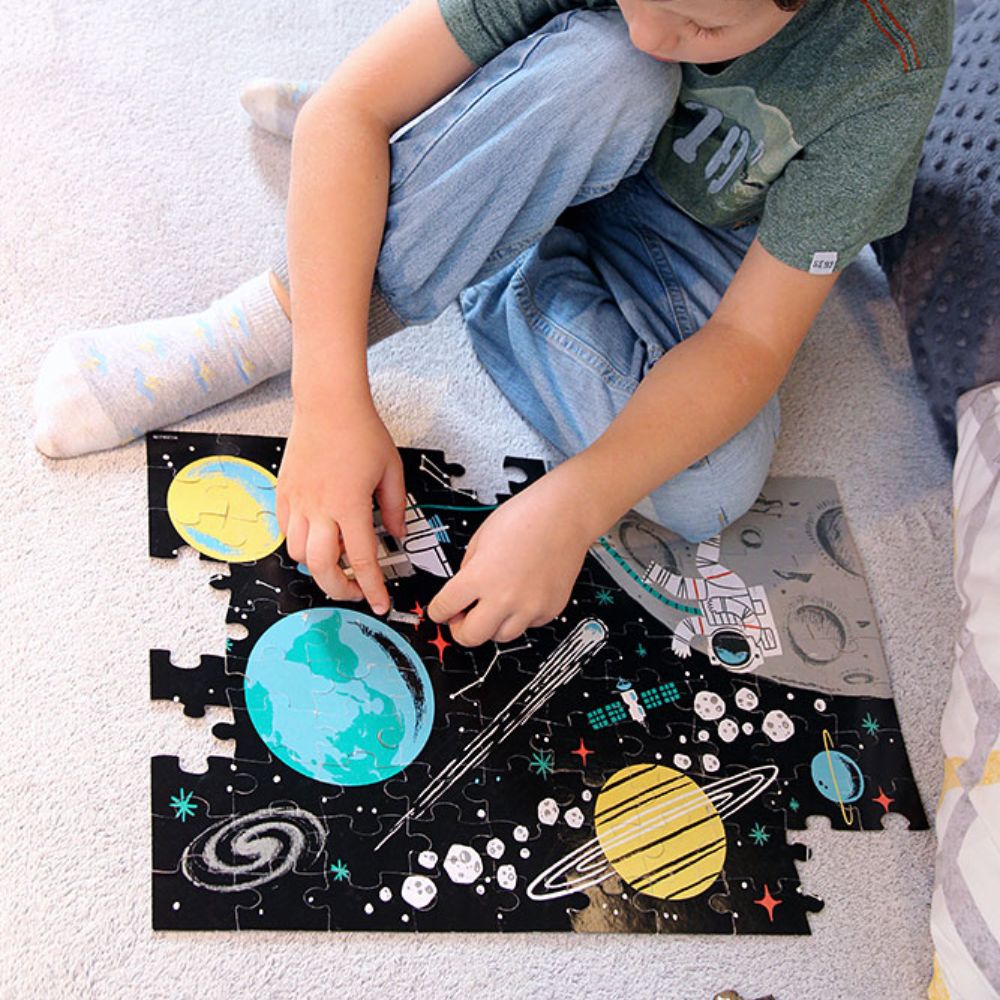 Mudpuppy Puzzle świecące w ciemności Kosmos 100 elementów