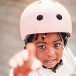Scootandride Kask rowerowy dla dzieci XXS-S Rose Cat