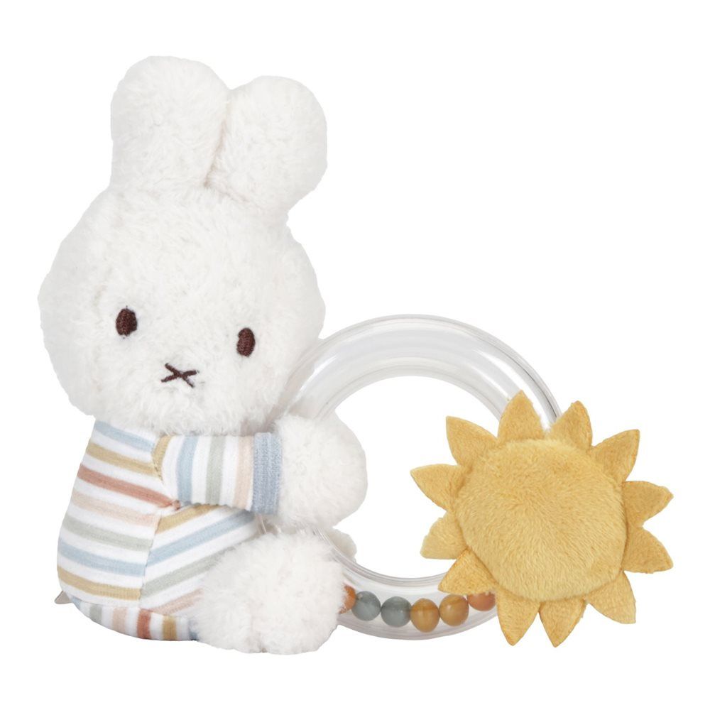 Little Dutch Grzechotka dla niemowląt Miffy króliczek Vintage Sunny Stripes