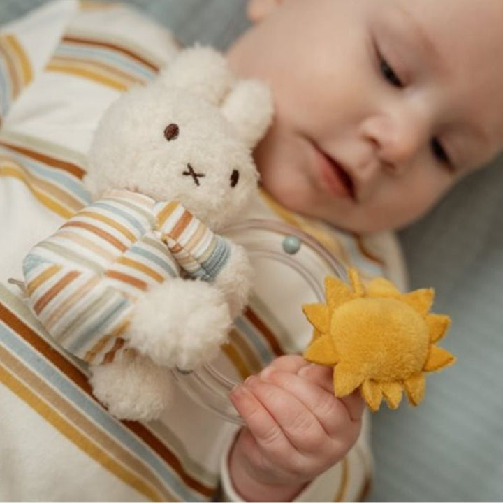 Little Dutch Grzechotka dla niemowląt Miffy króliczek Vintage Sunny Stripes