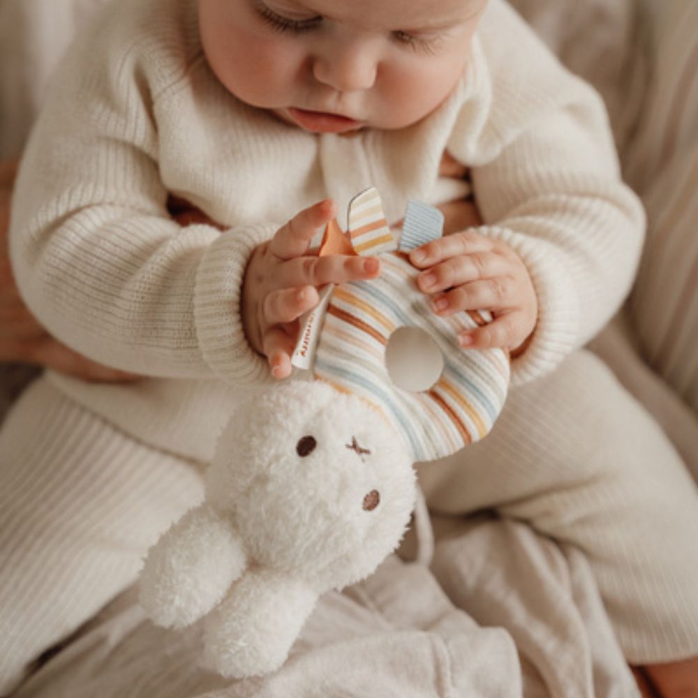 Little Dutch Grzechotka dla niemowląt Miffy Vintage Sunny Stripes