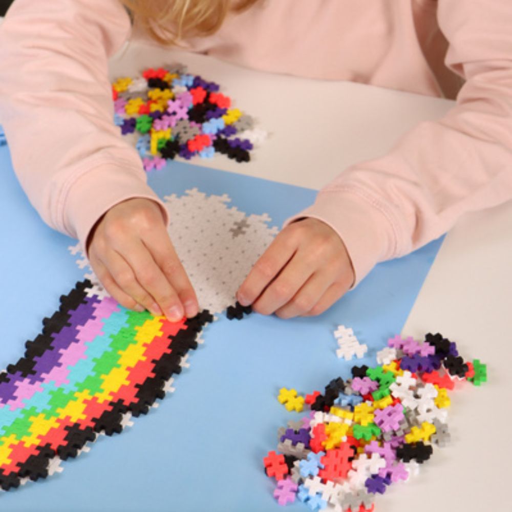 Plus Plus Puzzle dla dzieci 500 szt Tęcza układanie po numerach