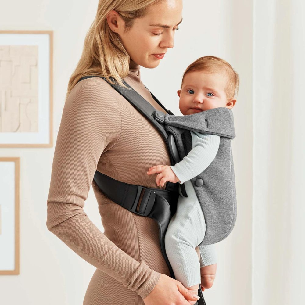 BABYBJORN nosidełko dla niemowlaka MINI 3D Jersey Dark grey