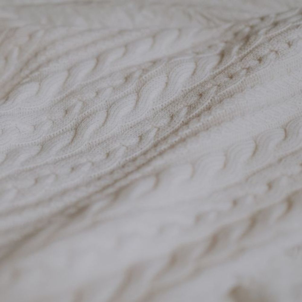 My Memi Kocyk z wełny merino Cream