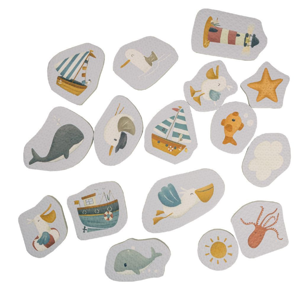 Little Dutch Puzzle piankowe dla dzieci do kąpieli Sailors Bay