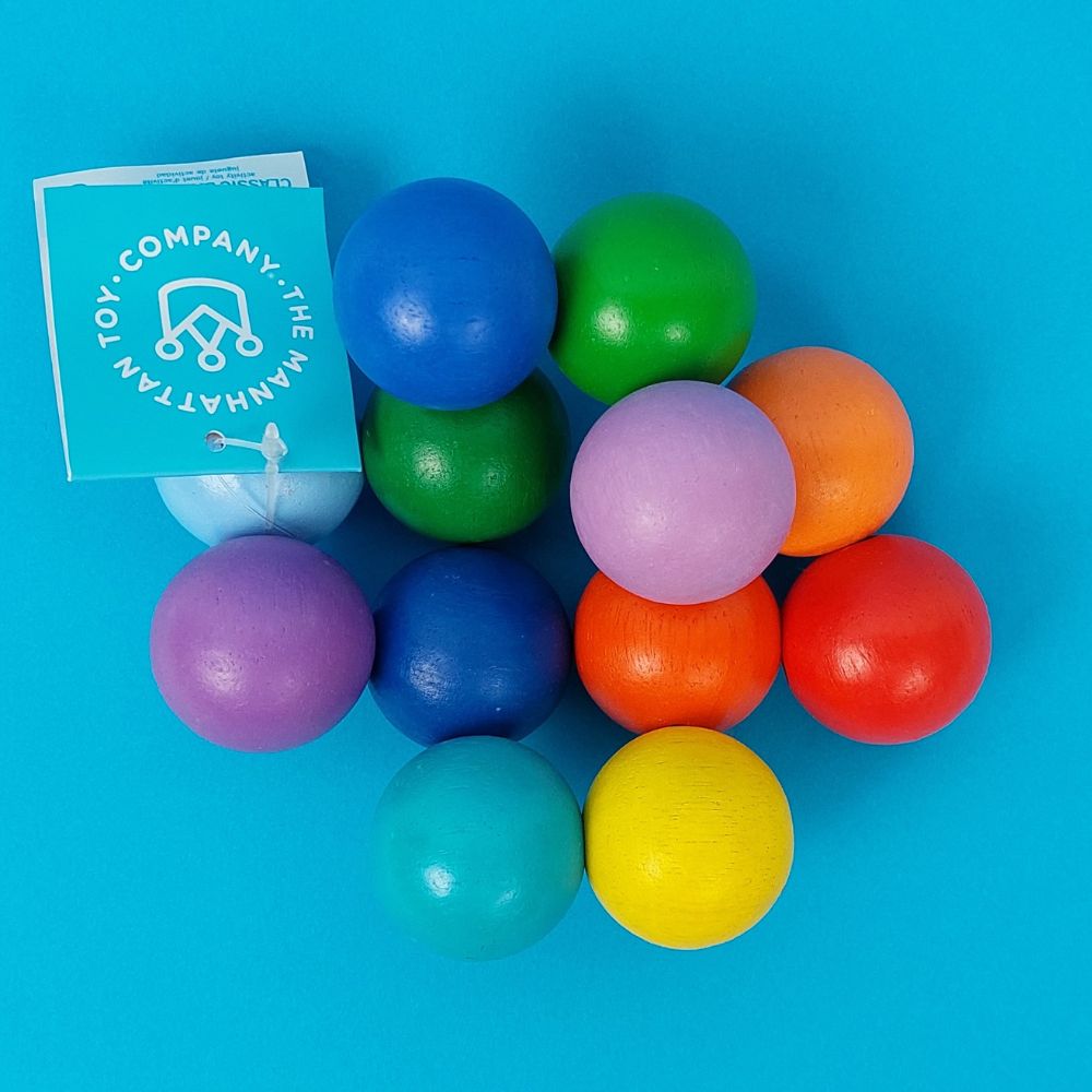 Manhattan Toy Zabawka motoryczna kolorowe elastyczne perełki