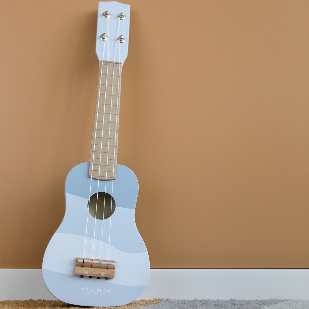 Little Dutch Gitara drewniana Błękit