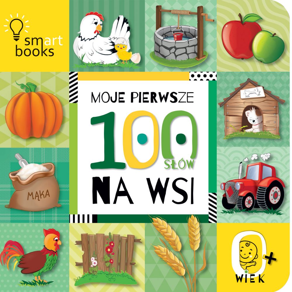 Smart Books Książka dla dzieci Moje pierwsze 100 słów Na wsi