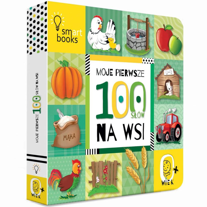 Smart Books Książka dla dzieci Moje pierwsze 100 słów Na wsi