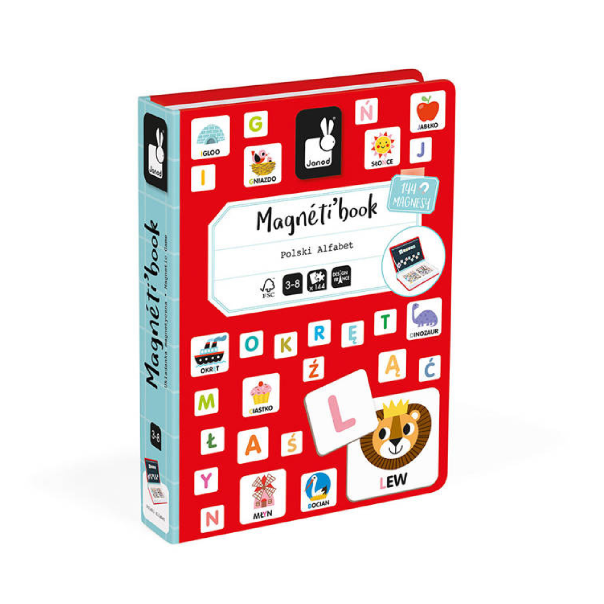 Janod Magnetyczna układanka Magnetibook Alfabet