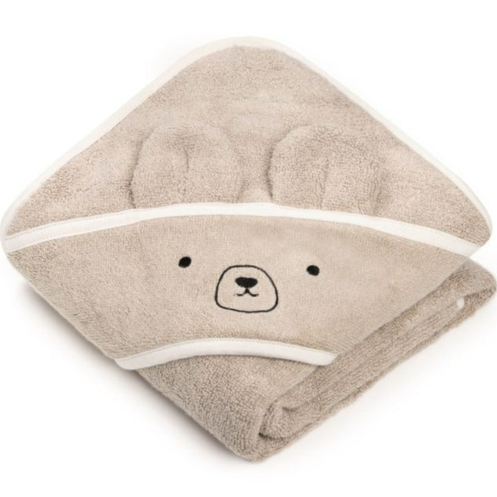 Memi Bambusowy ręcznik dla niemowlaka Beige Bear