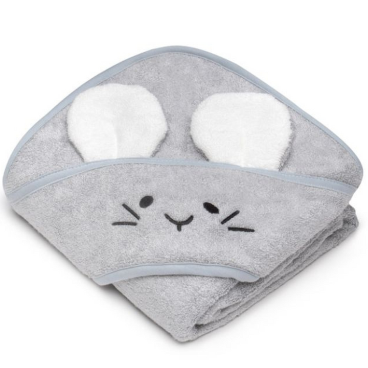 Memi Bambusowy ręcznik dla niemowlaka Mouse Light grey