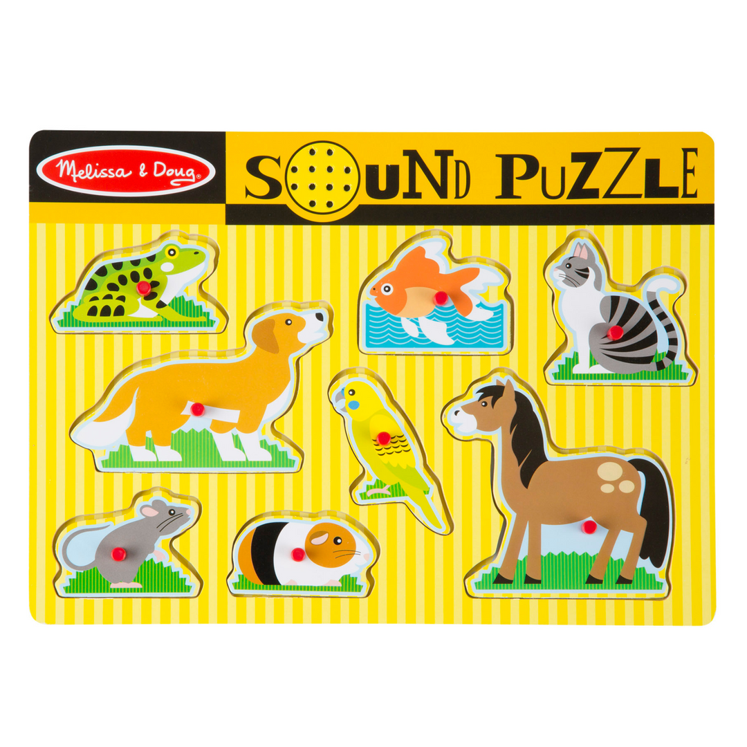 Melissa and Doug Puzzle dla dzieci Dźwiękowe Puzzle Zwierzęta