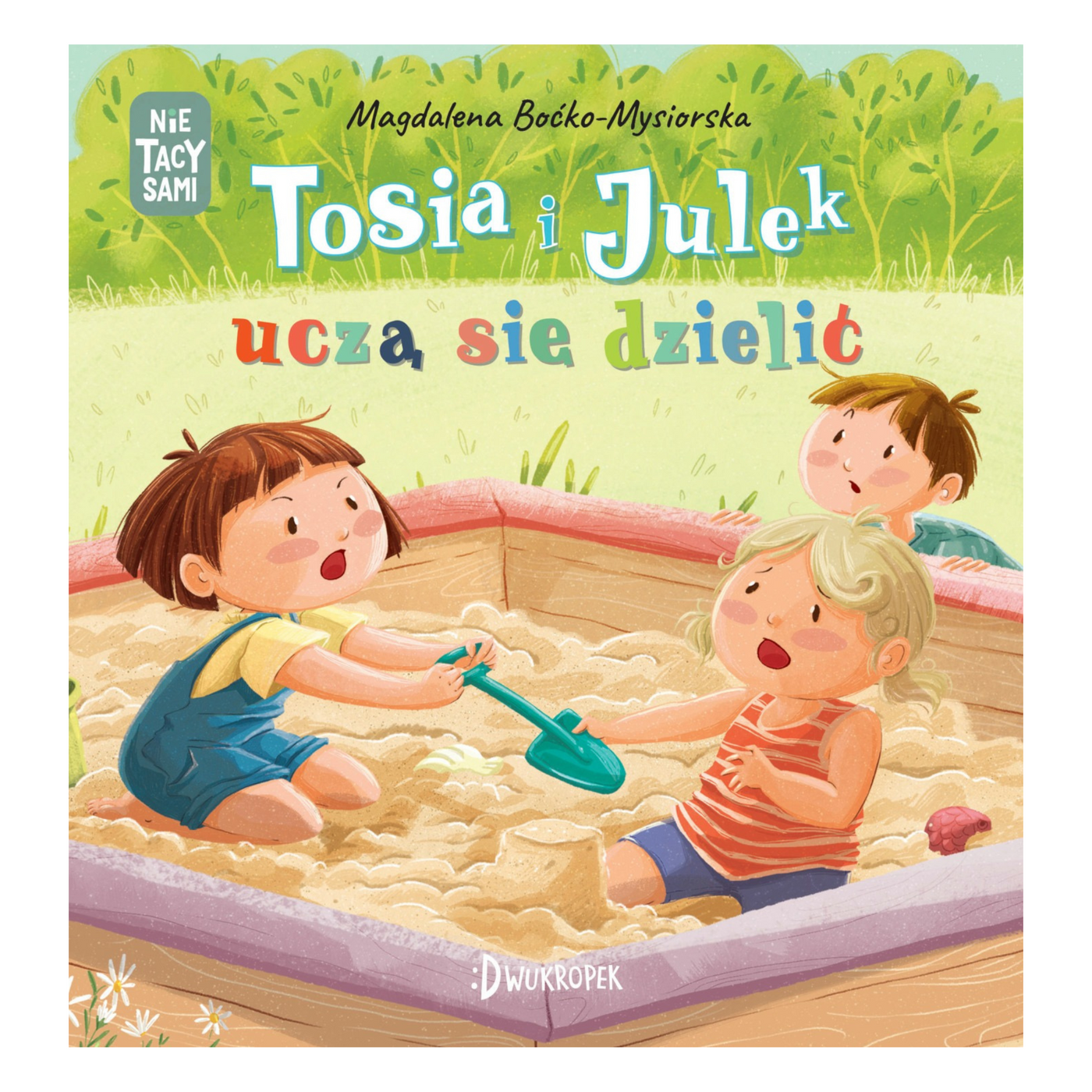 Dwukropek Książka dla dzieci Tosia i Julek uczą się dzielić