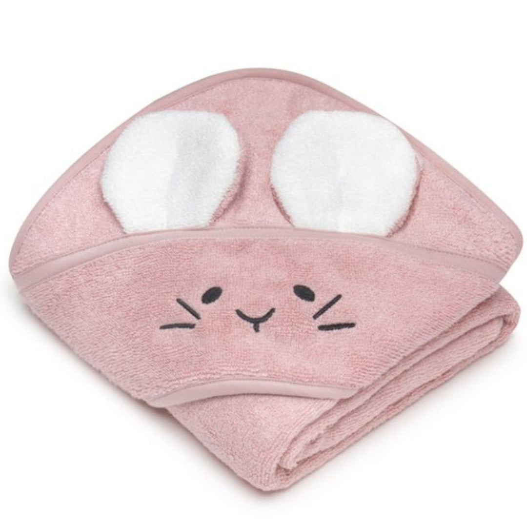 Memi Bambusowy ręcznik dla niemowlaka Mouse powder pink