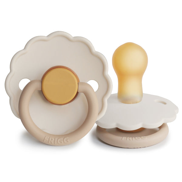 Frigg Smoczek kauczukowy okrągły Daisy Chamomile 0+ - 4kidspoint.pl