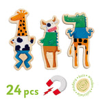 Djeco drewniane magnesy układanka magnetyczna Zwierzęta - 4kidspoint.pl