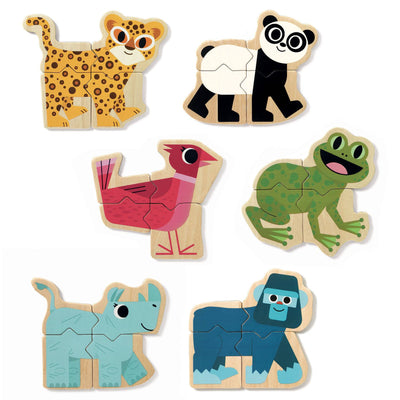 Djeco Magnetyczne puzzle Magnesy Zwierzątka - 4kidspoint.pl