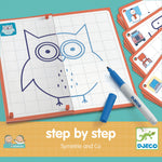 Djeco Eduludo Krok po kroku nauka rysowania symetria osiowa - 4kidspoint.pl