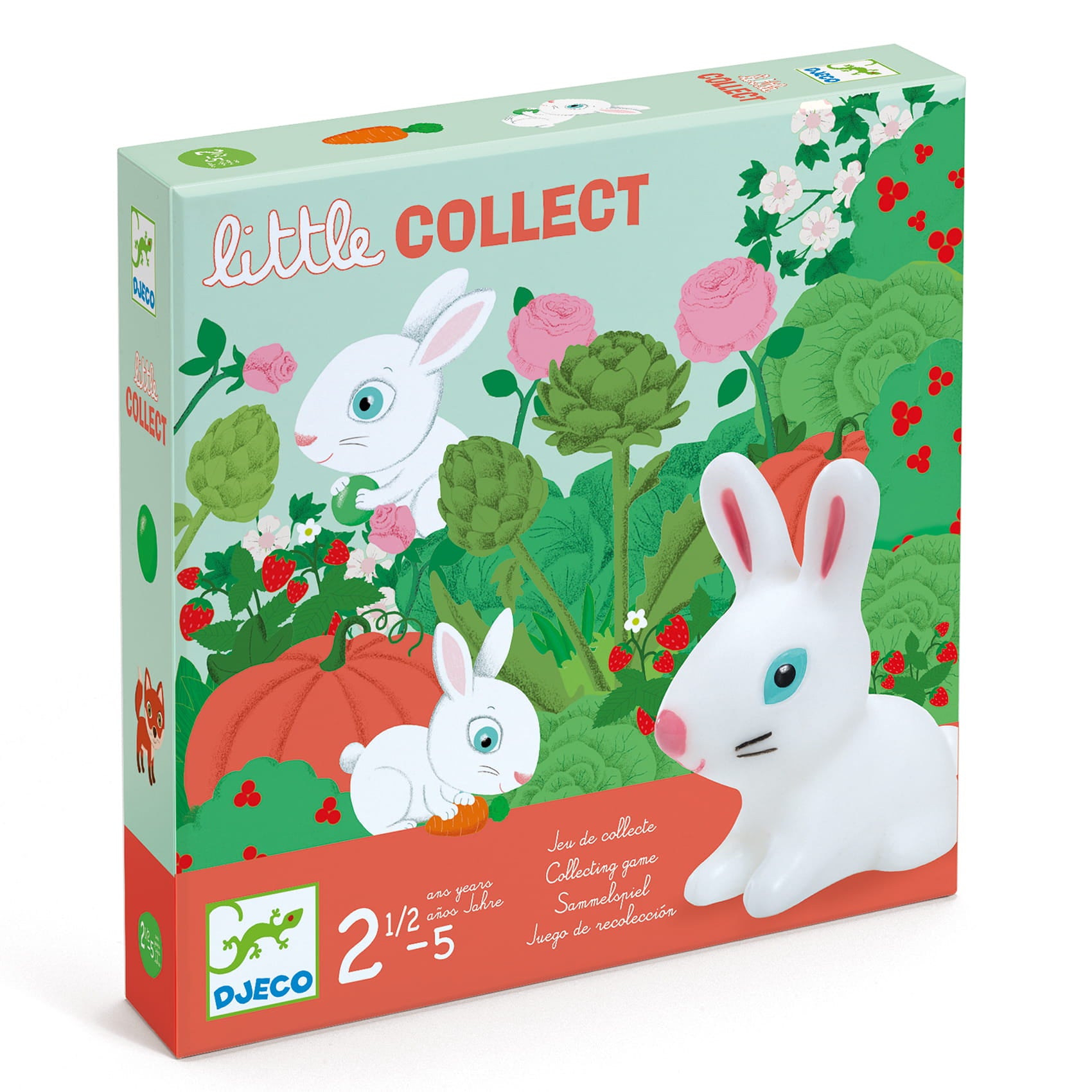 Djeco Gra planszowa dla najmłodszych Króliczki Little Collect - 4kidspoint.pl