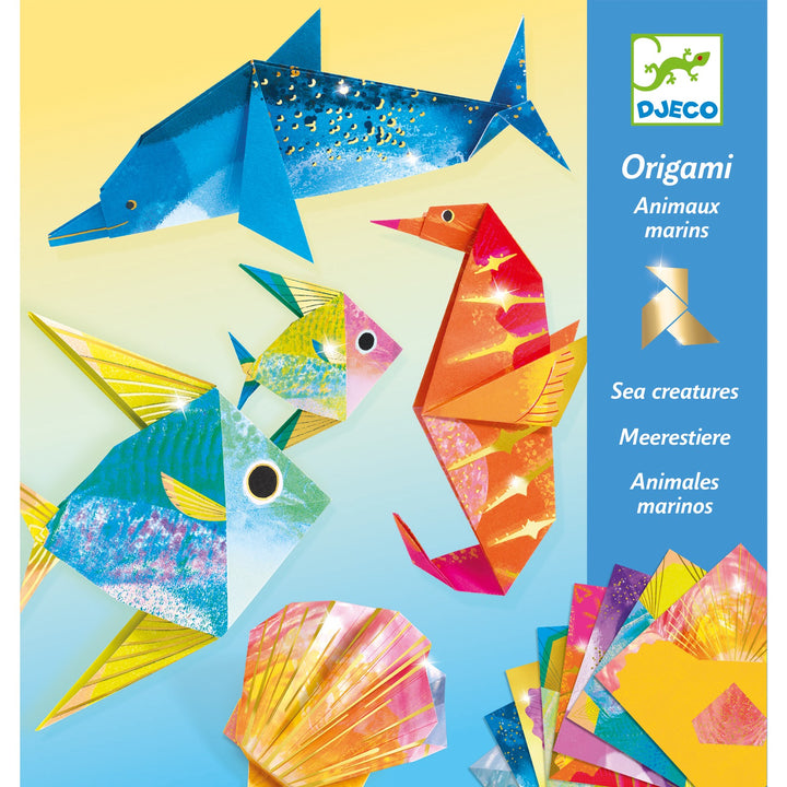 Djeco Zestaw kreatywny Origami Morskie Zwierzęta - 4kidspoint.pl