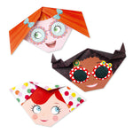 Djeco Zestaw kreatywny Origami i naklejki Wesołe twarze - 4kidspoint.pl