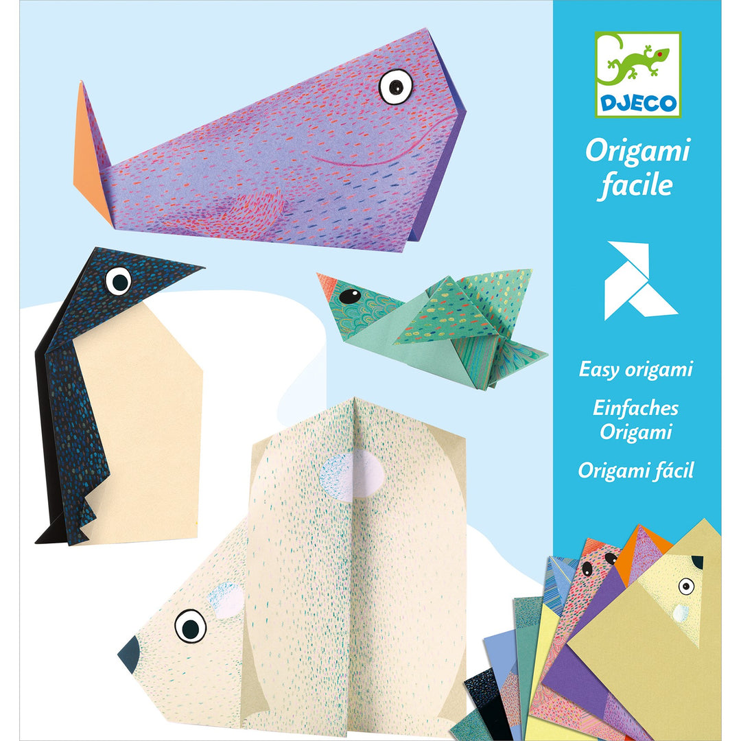Djeco Zestaw kreatywny Origami zwierzęta polarne - 4kidspoint.pl