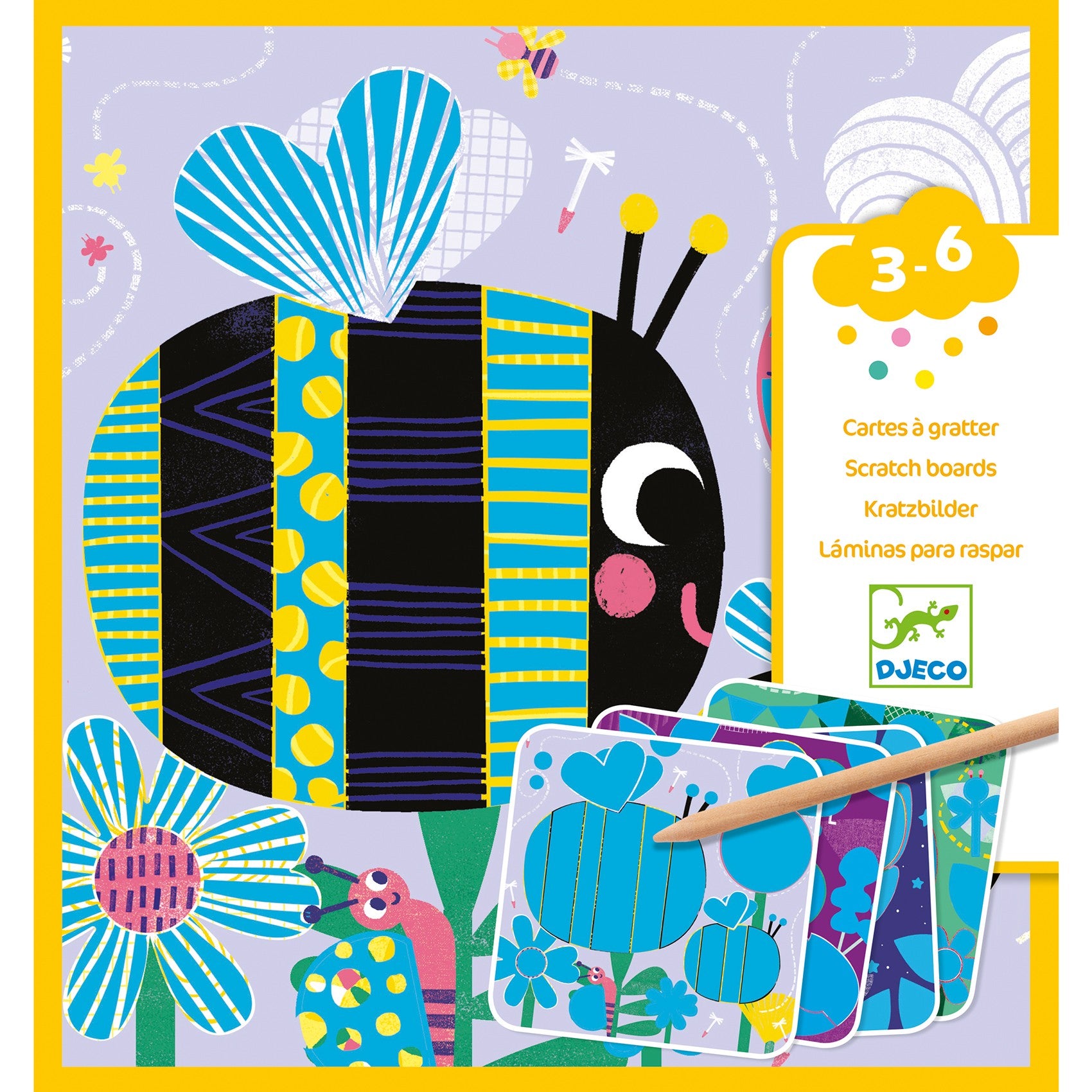 Djeco Wydrapywanka dla dzieci Owady - 4kidspoint.pl