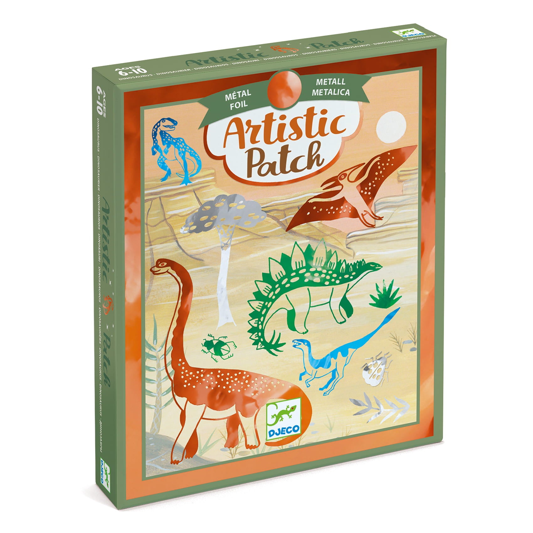 Djeco Zestaw Artystyczne łatki Dinozaury - 4kidspoint.pl
